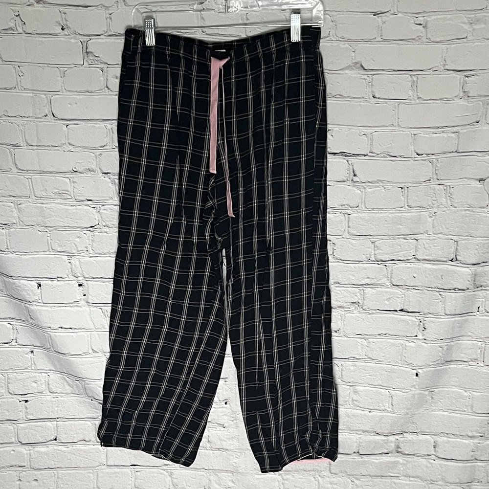 Victoria's Secret Black Plaid Pajama Pants